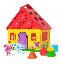 Melissa  Doug Blue's Clues  You Wooden Take-Along House Shape Sorter Toy NEW