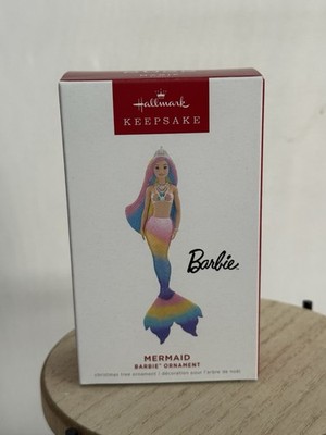 Hallmark Keepsake Rainbow Lights Mermaid 2019 Exclusive Barbie Ornament