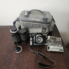 Canon T90 35mm Film SLr camera kit 50mm 70-120mm 75-300mm lens READ
