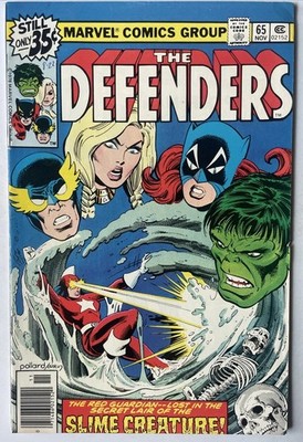 Defenders #65   Red Guardian Vs Slime Creature Bronze Age! (Marvel 1978)