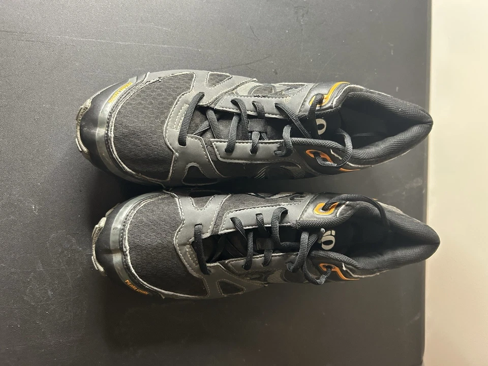 Велосипедные туфли-клипсы Pearl Izumi мужские X-Alp Seek V черные/серые/оранжевые - размер 47 - Изображение 4 из 4