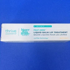 Thrive Causemetics Pout Hero Liquid Balm Lip Treatment Vanilla Swirl 0.22 oz