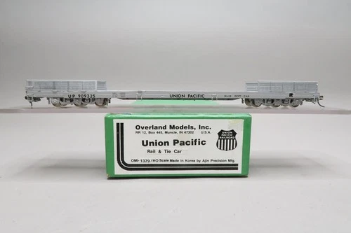 HO Brass Model - OMI 1379 UP Union Pacific 79' Rail & Tie Car #909325 - Custom