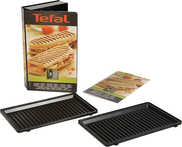 Tefal Snack Collection Box XA8003 | Mit 2 Panini-Grillplatten + Rezeptbuch-image