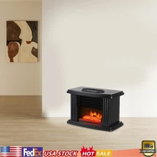 1000W Electric Fireplace Space Heater with 3D Flame Effect for Small Rooms