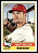 2025 Topps Heritage Matt McClain Cincinnati Reds #221
