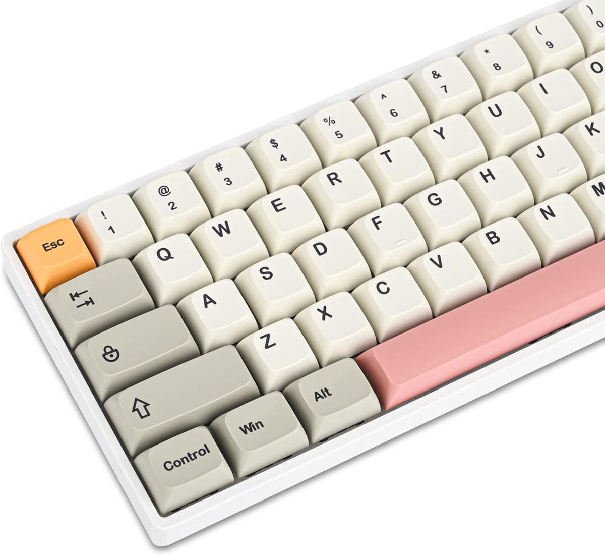 PBT keycaps 60 Percent Dye-Sub XDA 134 Retro keycap Set for Cherry