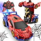 Transforming Spider RC Car Toy with Eye and Underbody Lights