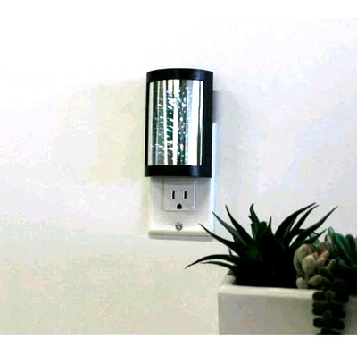 Better Homes and Gardens LED Night Light 3-D Firework Design Black Finish