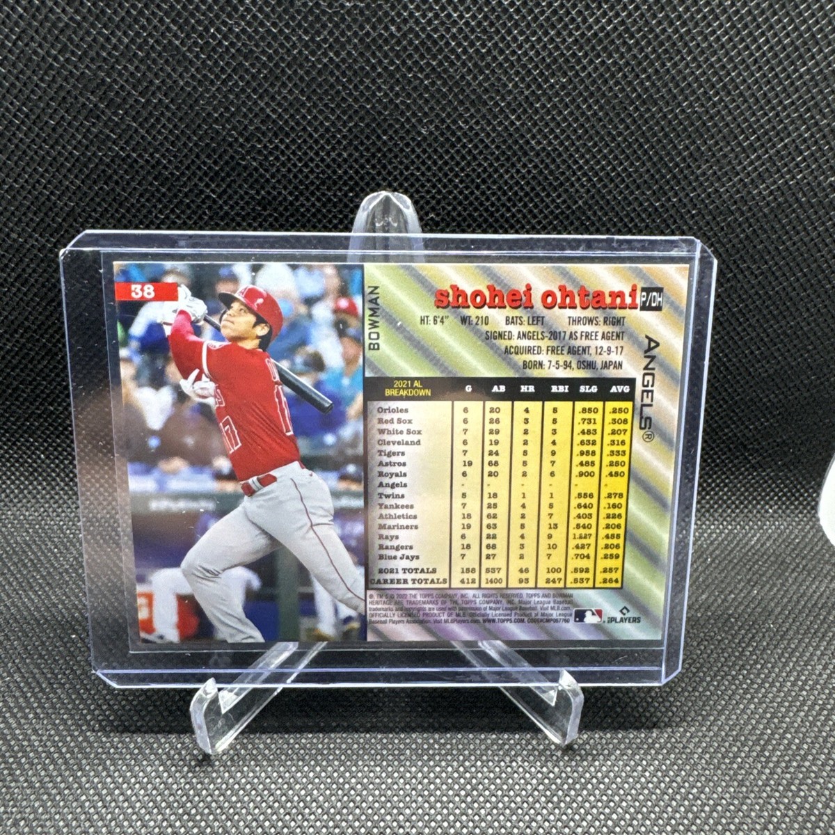 2022 Bowman Heritage Shohei Ohtani Image Variation SP #38 Mint