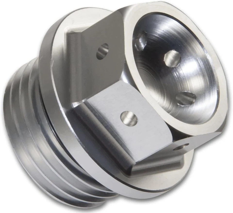 Tapa de llenado de aceite - Motocicletas Yamaha - Plateado CNC Billet Aluminio NUEVO EE. UU. Foto 2 de 4