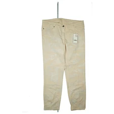 AIRFIELD Women's Stretch Push Up Slim Cropped 7/8 Jeans Pants 44 W34 Apricot New