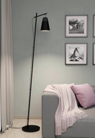 Eglo Lese Lampe Fluter Leuchte Schwarz Leselampe Stehlampe Standlampe 99547