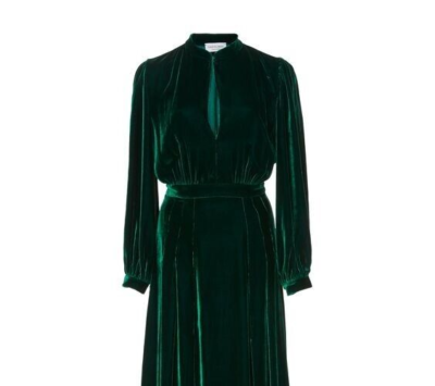 green velvet dress ebay Emerald Green Flower Lace Velvet Long Sleeve Vintage Dress – Jolly Vintage