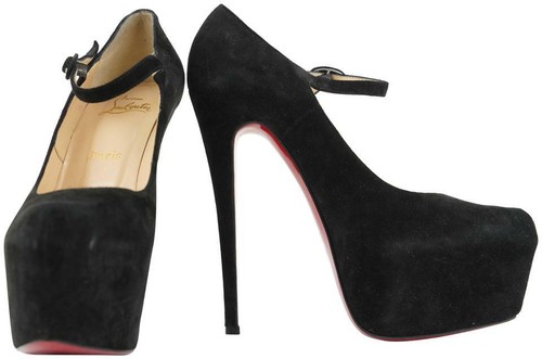 Christian Louboutin Black Suede Lady 