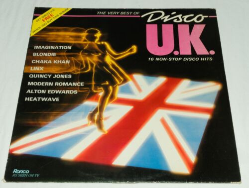 Disco UK 16 Non Stop Disco Hits & Disco US The Very Best Of US Vinyl Record LP  - Afbeelding 1 van 8