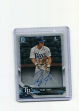 2018 Bowman Chrome Autographs Tyler Frank 1st Bowman Auto
