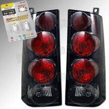 FOR 03-08 CHEVY EXPRESS VAN GMC SAVANA BLACK TAIL LIGHTS +LICENSE PLATE BULBS