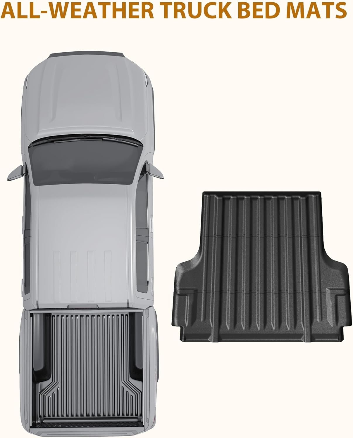 Truck Bed Mat Liner for Chevrolet Colorado/GMC Canyon Crew Cab 201524