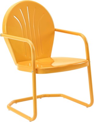 Griffith Outdoor Chair, Retro Metal Patio Chairs for Dining