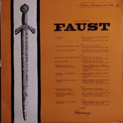 Charles Gounod- Faust Opera XIG-8010 Vinyl 12'' Vintage