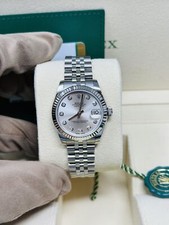 Rolex Datejust 31MM Jubilee Bracelet Factory Silver Diamond Dial Box & Papers 11