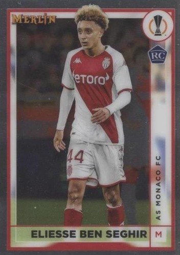 2022-23 Topps Merlin Chrome UEFA Eliesse Ben Seghir RC Rookie #21 Monaco