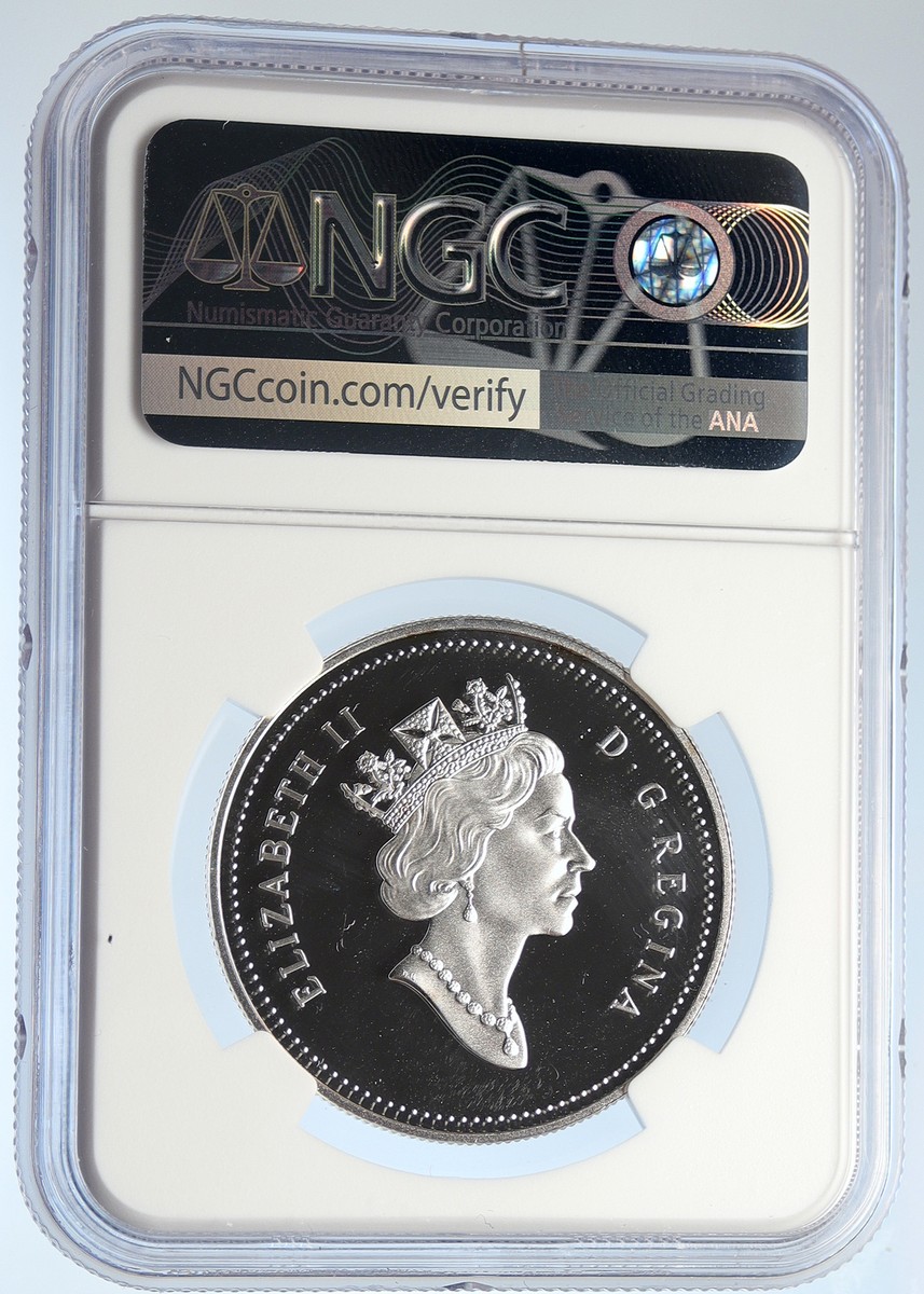 1992 CANADA Elizabeth II Kingston STAGECOACH PRF SILVER Dollar