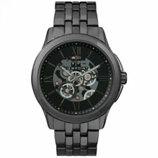 New Viewpoint By TIMEX Gunmetal Tone Skeleton Bracelet Men's Watch AA3D81900