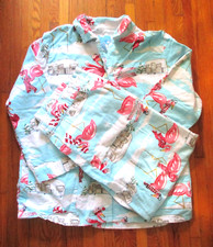 Nick And Nora Cotton Flannel Pajama Set Flamingo / Airstream - XXL