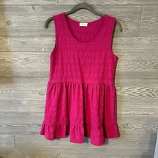 Be stage pink tank size small boutique top tunic