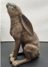 Reflections Bronzed moon gazing Hare  medium Leonardo Collection lp29889 Bnib