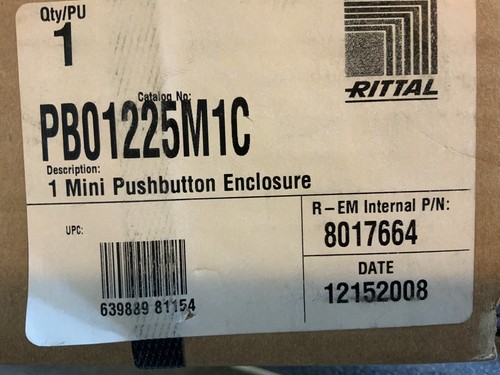 RITTAL MINI PUSHBUTTON ENCLOSURE PB01225M1C