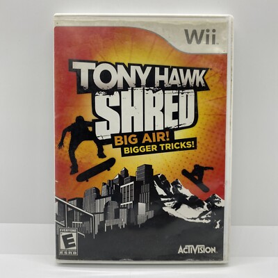 Tony Hawk: Shred (Nintendo Wii, 2010) Skateboard Skating Activision Video Game