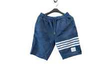 Authentic THOM BROWNE Short Pants Shorts Size 3 Cotton Blue FE051