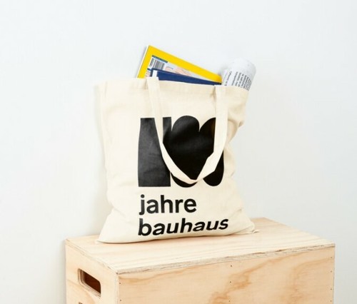 100 Jahre Bauhaus Tote Bag Architectural Style - %100 Premium Quality Cotton - Picture 2 of 2