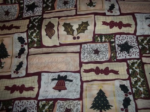 HOLLY Natale Verde MISTOLE Cotone TESSUTO U-Pick VEDI INFO 1/2 yd BTHY - Foto 2 di 31
