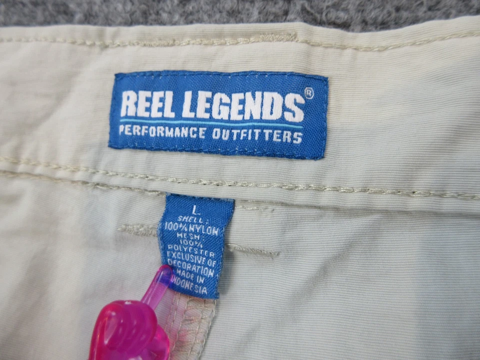Pantalones Cortos Reel Legends Para Hombre Grandes Beige Carga Exterior Ligeros Pesca Informales Foto 2 de 4