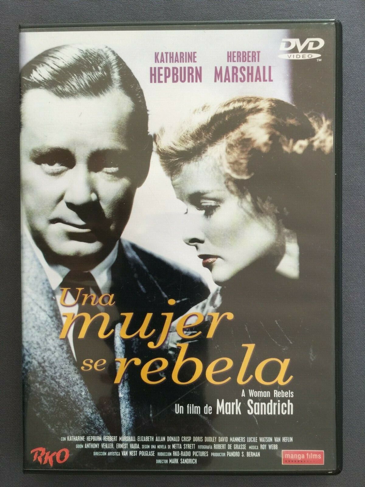 DVD UNA MUJER SE REBELA Katharine Hepburn Herbert Marshall MARK SANDRICH