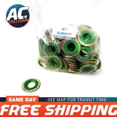#ad Sealing Washer 3 4quot; Thick Yellow for GM AC Compressor 100 Units $59.99