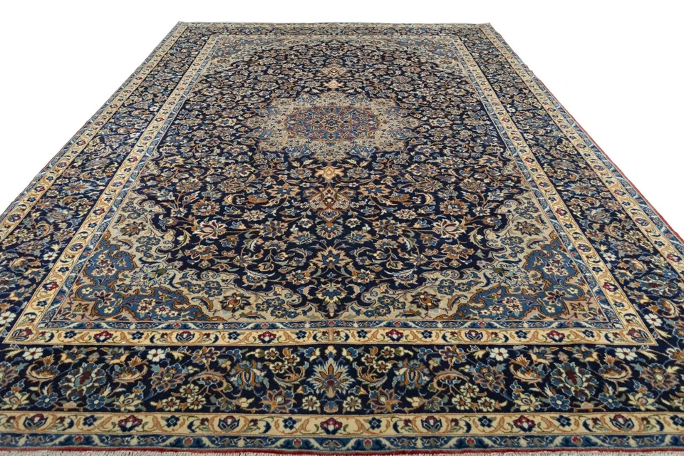 Perserteppich Isfahan 431 x 288 cm  Orientteppich Top Zustand - Dunkelblau - Bild 4 von 4
