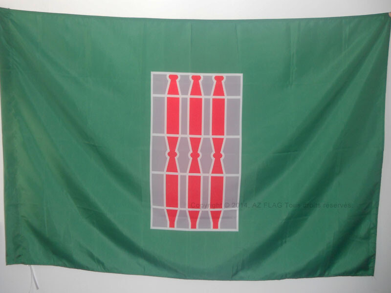 Drapeau Ombrie 90x150cm anti-effilochage avec fourreau pour mât résistant au vent