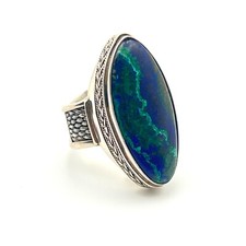 Sterling Silver Azurite Ring