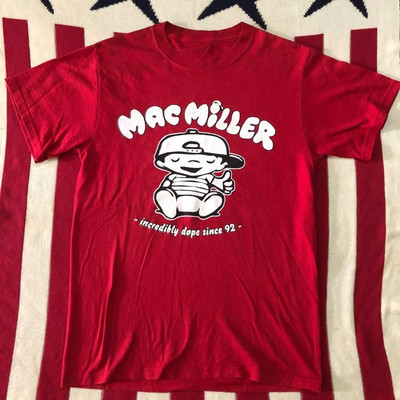 Rare Mac Miller Vintage Since 92 unisex Shirt S-234XL Red Shirt MM87