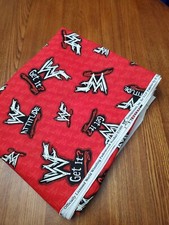 Vintage WWF Wrestling Attitude Material Fabric 100 Cotton 3yards