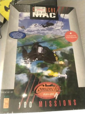 Comanche MAC APPLE 100 MISSIONS Mac Computers RAH-66 100 Missions SEAL  1995