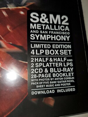 METALLICA S&M2 Deluxe Boxset 2CD Bluray All Regions 4LP in stock