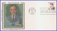 USA5 #1860 U/A COLORANO SILK FDC   Ralph Bunche