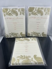 Lot x 3 Hallmark A Special Invitation Gold GLITTER Cards White Envelopes 10 Pack