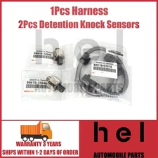 1X 82219-07010 Harness 2X 89615-12040 Detention Knock Sensors  For Lexus Toyota